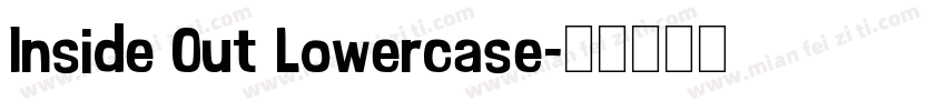 Inside Out Lowercase字体转换
